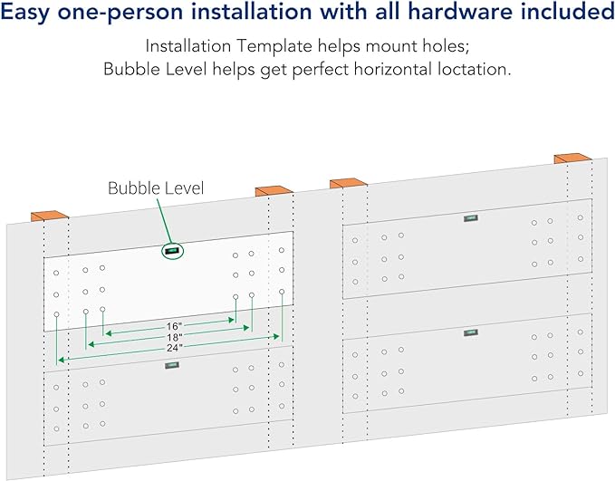 FLEXIMOUNTS 2-Pack 2x6ft 24-inch-by-72-inch Wall Shelf Garage Storage Rack Floating Shelves, White