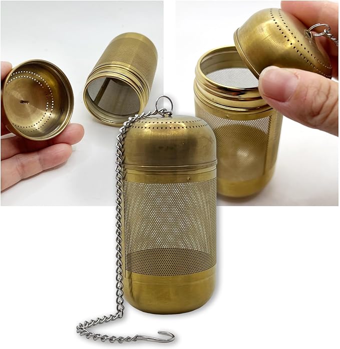 316 Stainless Steel Ion-Plated Fruit Infuser Insert &Tea Infuser for Loose Leaf,Compatible with Stanley,Hydro Flask,Iron Flask, Takeya,ThermoFlask,Reusable Filter for Herbs, Lemon, Cucumber