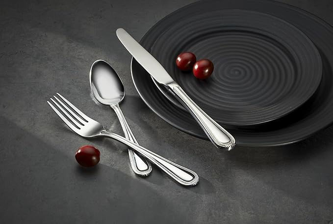 Oneida 895267 Countess 12 Piece Everyday Flatware Set, Metallic