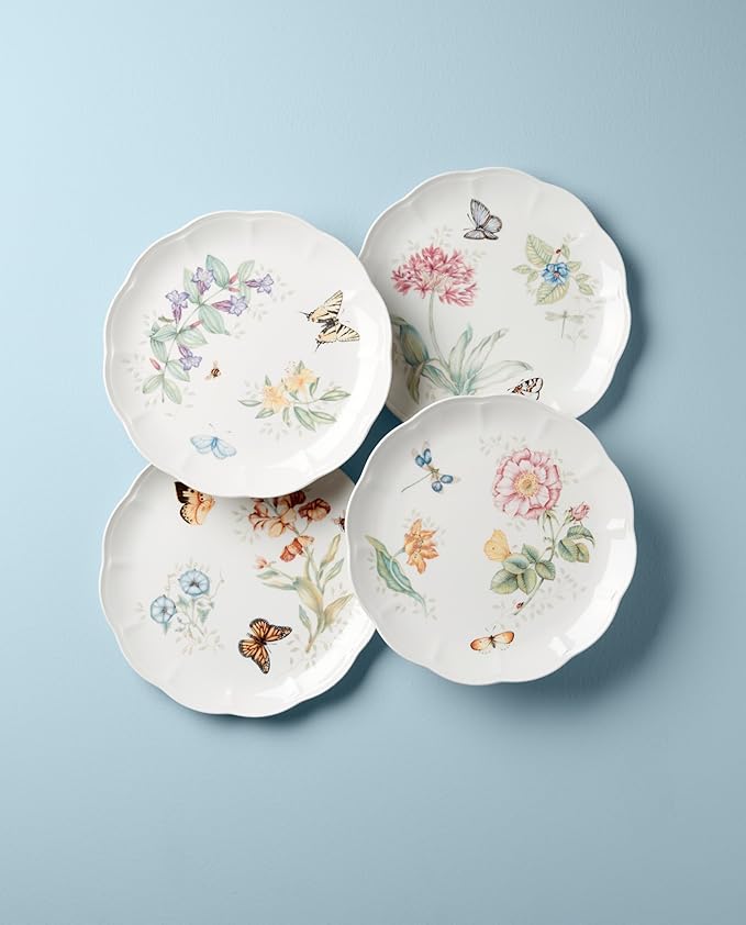 Lenox Butterfly Meadow 4-Piece Dinner Plate Set, 5.47, Multi, 891268