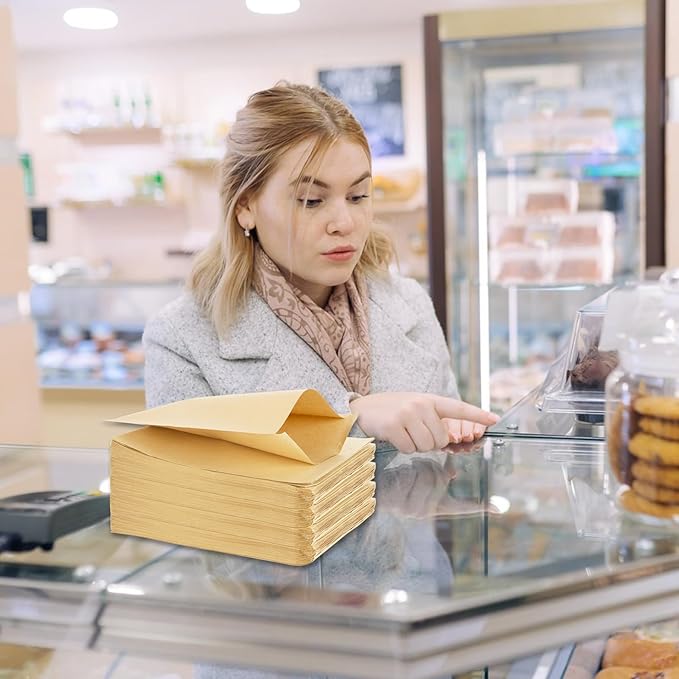 800 Pack Wax Paper Sandwich Bags 8x6 inch Wax Paper Bags, Greaseproof Bag Paper Cookie Bags Bakery Wax Bag for Food, Sandwich, Snacks, Cookie, Candies and More