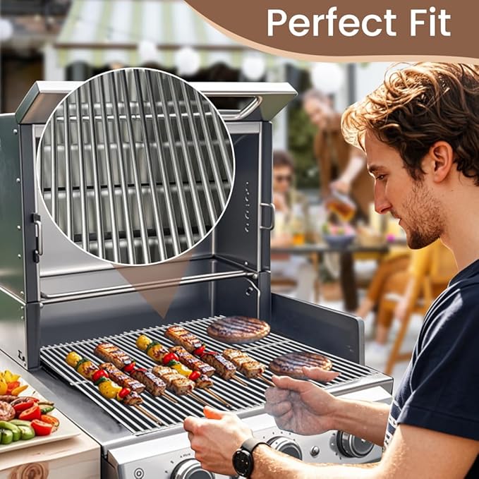 SA05-1300B (3-Pack) Stainless Steel Cooking Grates Grid for Use On Dyna-Glo Grill Model Dge530Bsp-D and Dge530Gsp-D,DGE530SSP-D