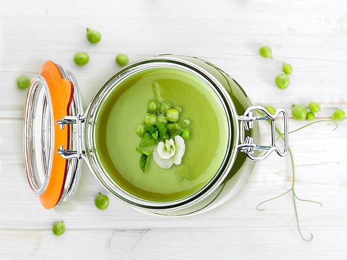 Le Parfait Super Jar - 3L French Glass Canning Jars, Wide Mouth, Airtight Lid (96oz/3 Quarts, 3 pk CP)