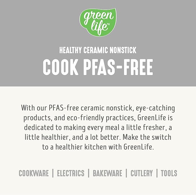 GreenLife Electric Rice Cooker, 3-Cups Uncooked/6-Cups Cooked, Removable PFAS-Free Nonstick Pot, One-Switch Design, Auto Keep Warm, Small Space Saving, Rice Paddle, Soup, Grains, Oatmeal, 1.5 QT, White