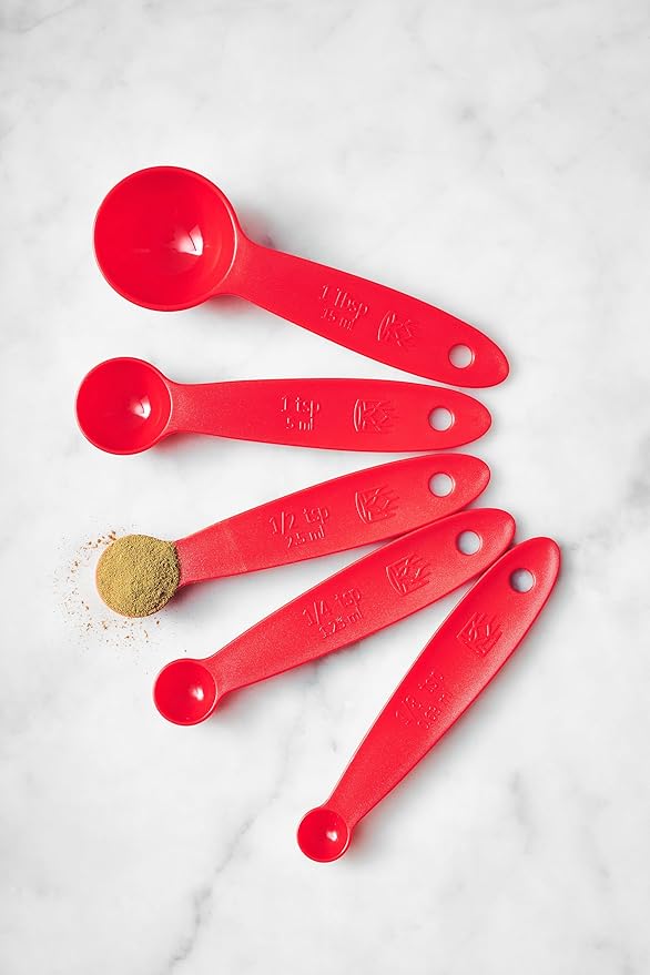 King Arthur Baking Company Lightweight Measuring Spoons, BPA-Free, PFAS-Free, 5-Piece Set