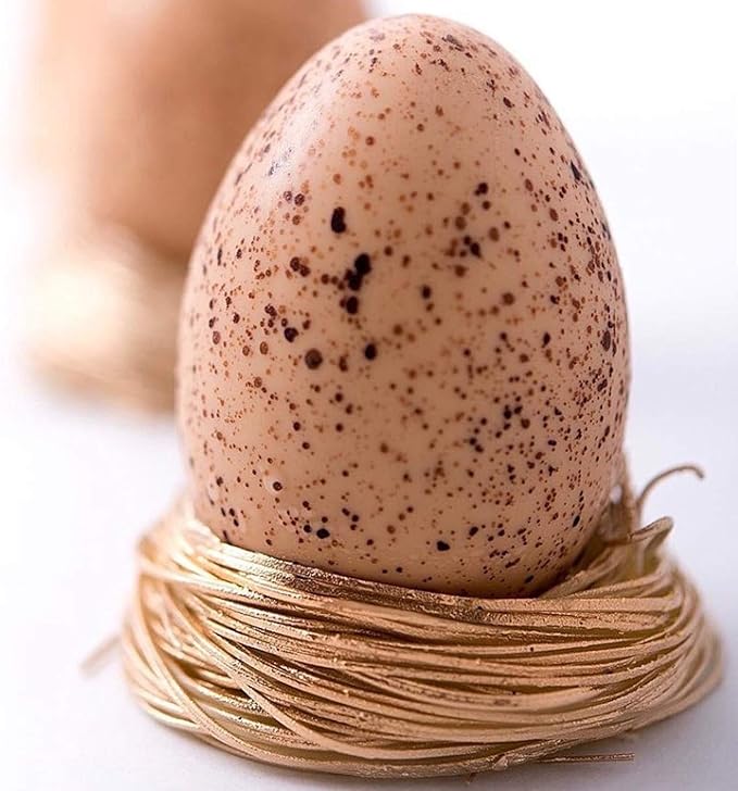 OCPO KITCHEN Easter Egg Silicone Mold for Baking Chocolate Easter Eggs, Mousse Cake, Jello, CheeseCake, Ice Cream, Dessert, Cake Decoration Mold (8-Cavity)