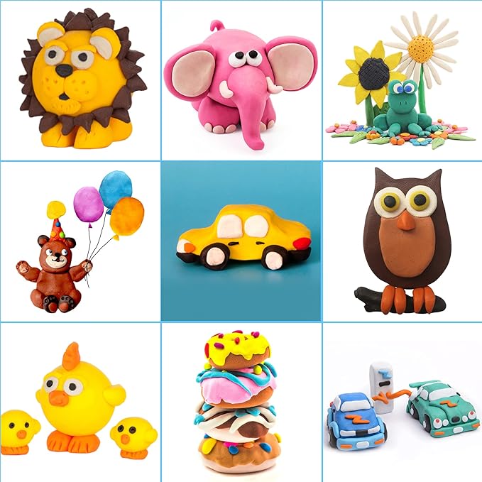 Polymer Clay Set, 72 Color Oven Bake with Sculpting Tools and Accessories, Modeling Clay for Kids,Ideal DIY Clay Art Set for Kids Beginners Artists