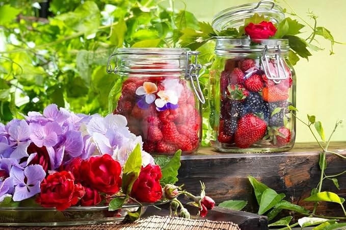 Bormioli Rocco Fido Glass Square Jar, 3 Liter