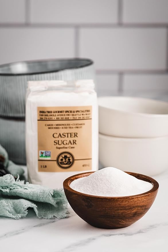 India Tree Superfine Caster Sugar, 1.75 lb | NonGMO, Gluten-Free Premium Baking & Dessert Cane Sugar