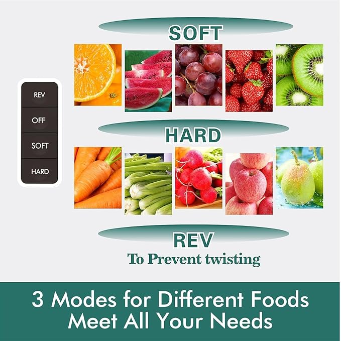 SiFENE Cold Press Juicer Machine, Wide 3.2-Inch Dual Feed Chute, Slow Masticating Juicer for Whole Large Fruits Vegetables, Easy Clean, Non-BPA (Gray)