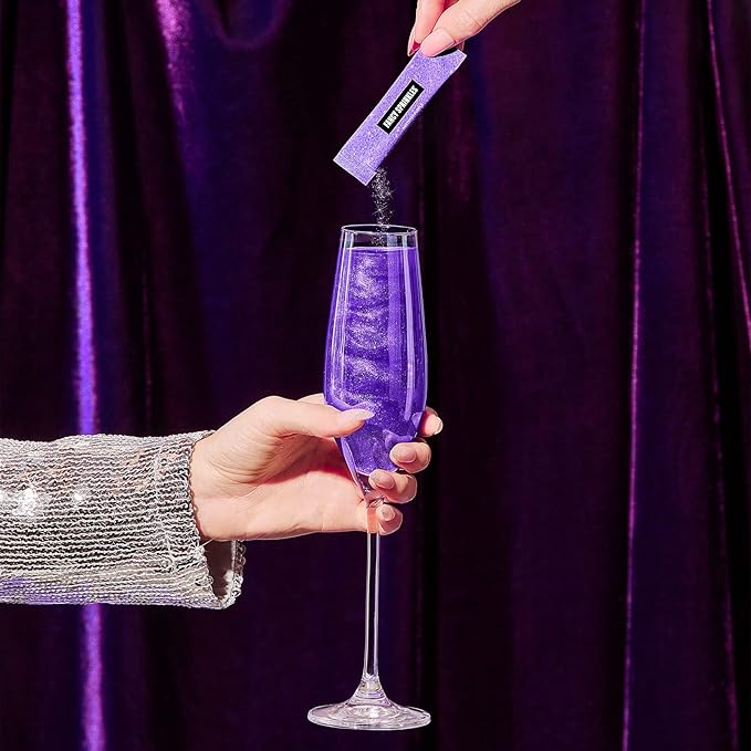 Fancy Sprinkles BFF Set (Opulust and Pretty Young Thing) Edible Glitter Packets Portable & On-The-Go for Sparkling Drinks, Champagne, Cocktails, Wine, Beer, & more. (2 Pack)