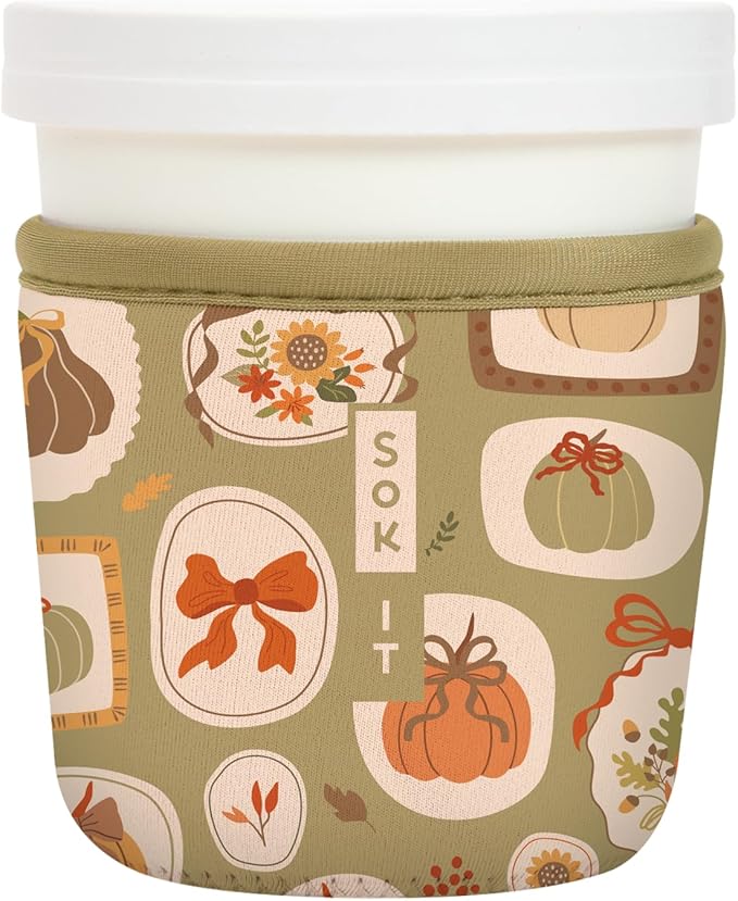 Sok It IceCreamSok Insulated Neoprene Cover (The Pumpkin Gallery, Tapered Ice Cream Pints)