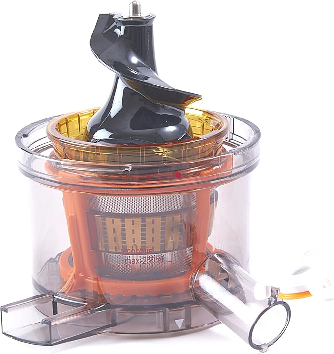 Cold Press Slow Masticating Juicer, Ultra-Quiet 240W Motor, Maximized Juice Yield, Included Frozen Dessert Strainer, Drip-Free Cap - Teal