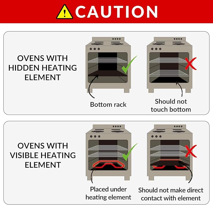 Oven Liners for Bottom of Oven - 3 Pack Large Gas Stove Top Protectors, Reusable Oven Liner for Electric, Gas, Toaster Ovens, Grills - BPA & PFOA Free Keep Your Oven Clean Oven Mat