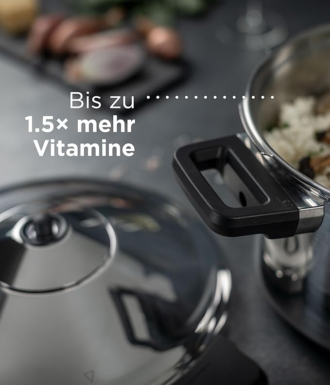 Kuhn Rikon Duromatic Stainless-Steel Saucepan Pressure Cooker - 3.7-Qt