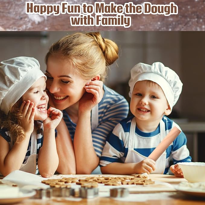 Small Wooden Rolling Pin, Dumpling Dough Roller Wooden Mini Rolling Pins Kitchen Utensil Tool for Fondant, Pasta, Bread, Pastry, Cookies, Pizza, Pie, Cylinder Style, 6.3 Inch (10 Pieces)