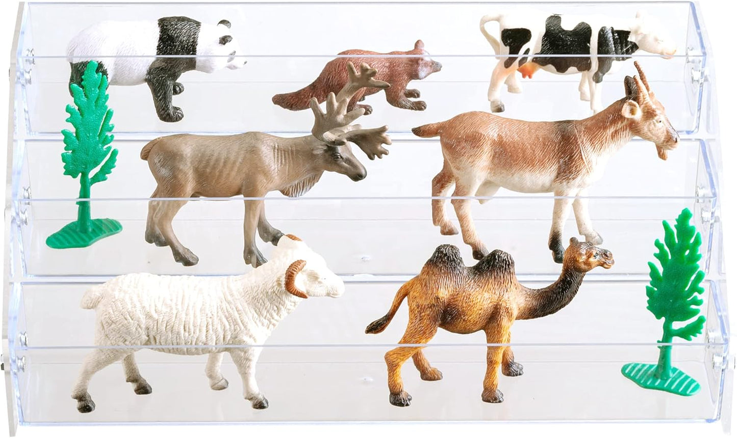 Acrylic Spice Rack, Tiered Spice Rack Shelf Seasoning Organizer for Countertop, Cabinet, Pantry, Kitchen Storage - 3 Tier