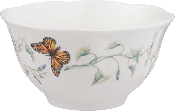 Lenox 792566 Butterfly Meadow 4-Piece Rice Bowl Set , White