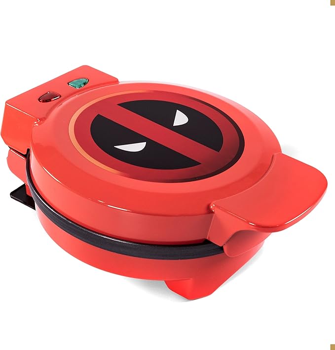 Uncanny Brands Marvel Deadpool Waffle Maker - Merc With a Mouth on Your Waffles- Waffle Iron