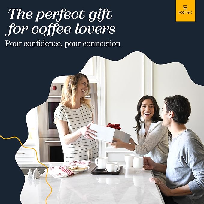 ESPRO P6 32 Ounces French Press Coffee Maker, Double Walled Stainless Steel Insulated, Brushed Stainless Steel