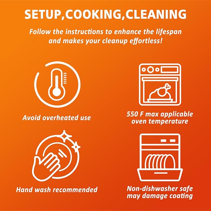 Hisencn Enameled Cast Iron Cookware Set - 7 Piece Set of Dutch Ovens, Sauce Pan, Skillet, 3 Lids, Dutch Oven Set, Ceramic Coated Cast Iron, Heavy Duty, Gas/Induction Compatible, PFA Free, Cobalt Blue