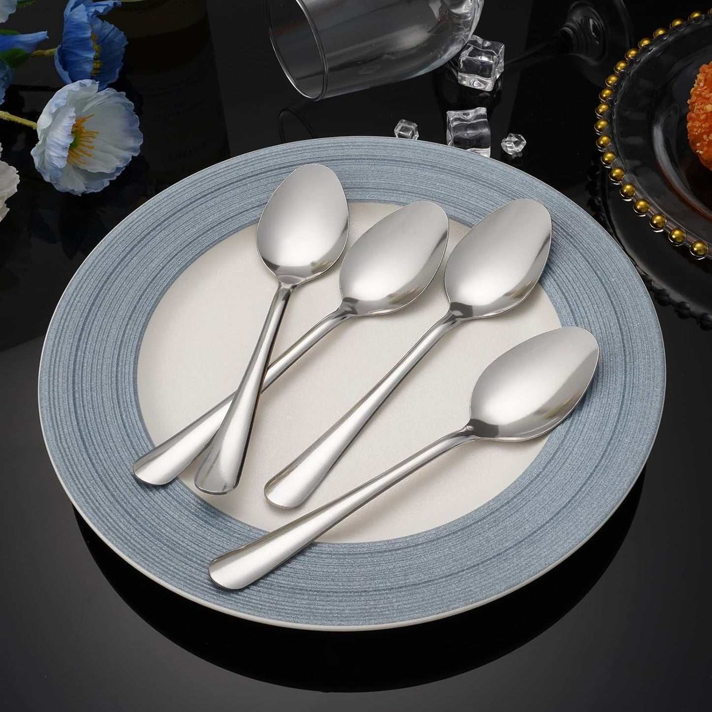 36 PCS Teaspoons Set - Windsor Stainless Steel Tea Spoons 5.9 Inch with Dishwasher Safe Small Spoons,Metal Dessert Spoon,Dinner Spoon Silverware for Home,Kitchen or Restaurant