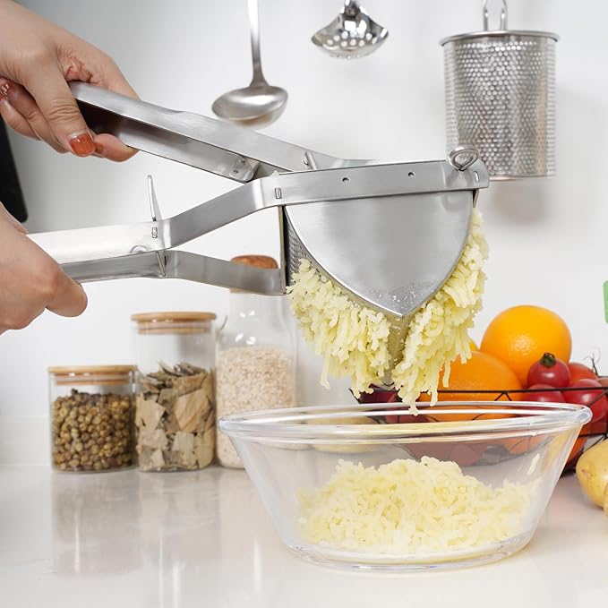 MyLifeUNIT Potato Ricer, Heavy Duty Commercial Potato Ricer and Masher
