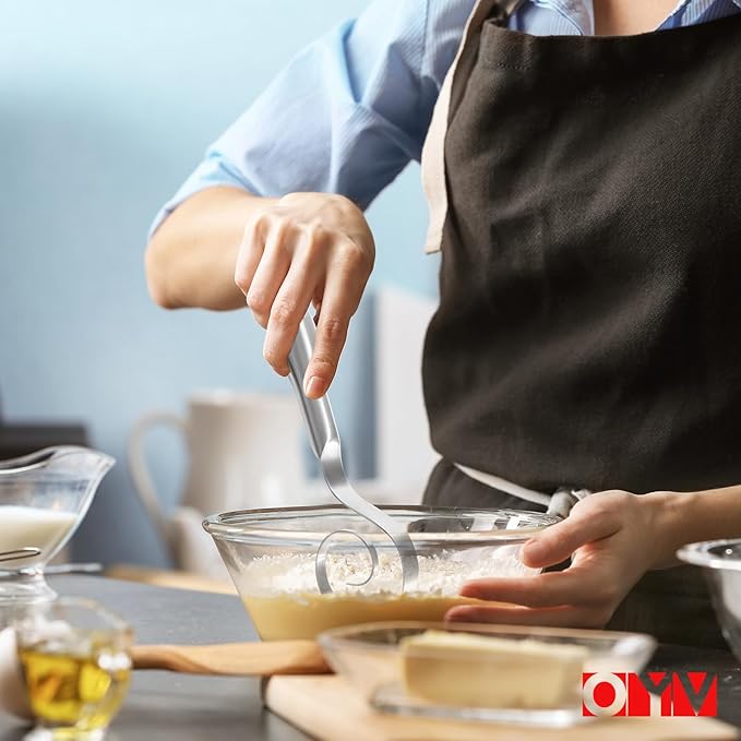 Seamless Dough Whisk, 18/10 Stainless Steel Danish Dough Wisk, 9" Bread Whisk for Sourdough, Cookies, Pizza, Pastry, Dishwasher Safe Dough Hook