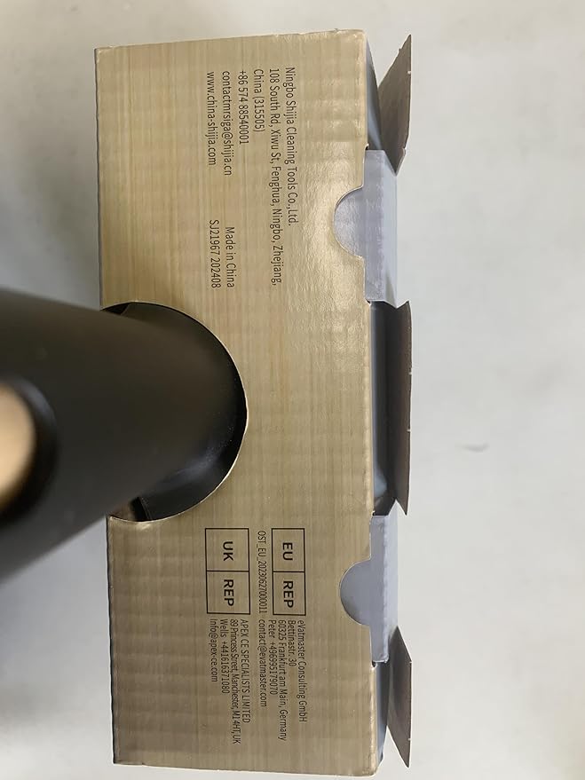 MR.SIGA Dustpan and Brush Set, Portable Cleaning Brush and Dustpan Combo with Bamboo Handle, Black, 1 Set