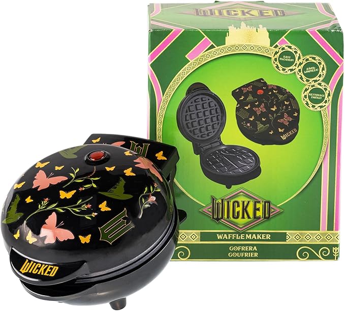 Uncanny Brands Wicked Mini Waffle Maker – Wicked Witch Waffles – Easy to Use and Clean