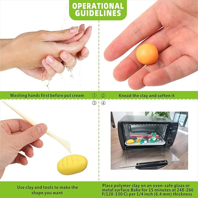 Polymer Clay Kits 50 Colors,Modeling Clay for Kids DIY Mold Oven Bake Clay with Storage Box Sculpting Tools and Accessories,for Kids Adult and Artist Friendly Ideal Gifts