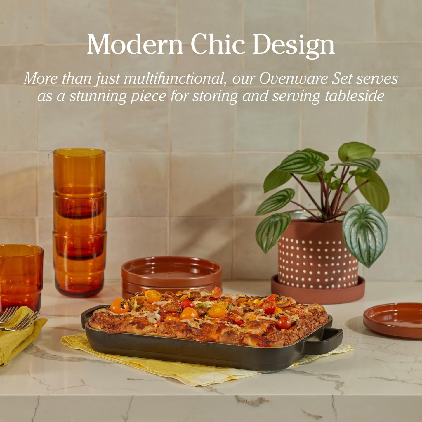 Our Place Mini Griddle Pan - 2 Quart Nonstick Ceramic Sheet Pan & Stovetop Griddle with Handles | Toxin-Free Cast Aluminum | Oven Safe up to 450°F | Blue Salt