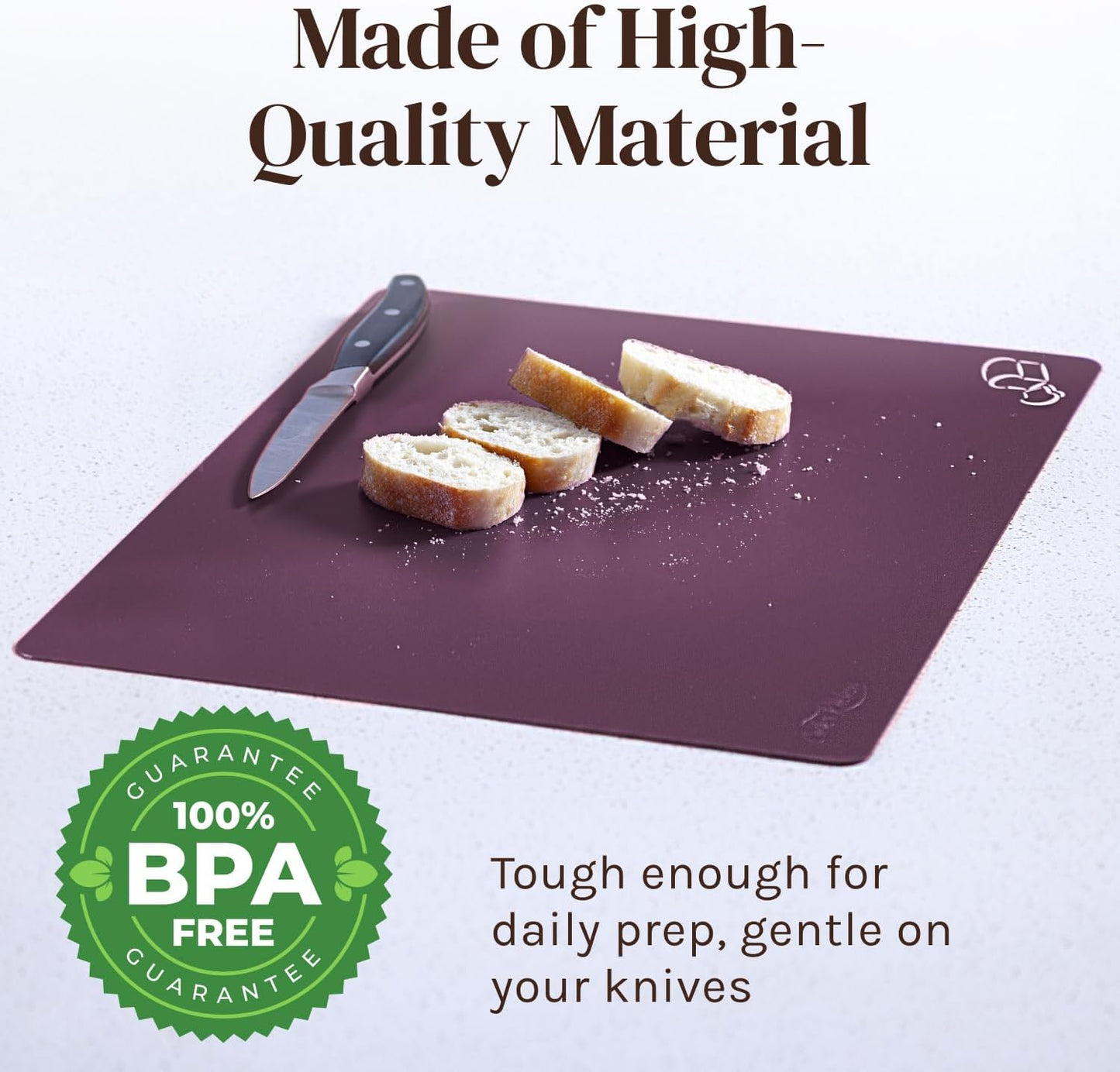 Extra Thick Pastel Flexible Plastic Cutting Board Mats with Food Icons & EZ-Grip Waffle Back, (Set of 6) Dishwasher Safe. Cutting Boards For Kitchen, Cutting Mat, Plastic Cutting Boards