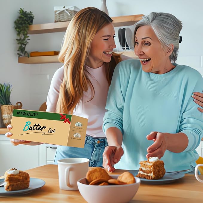 Butter Dish With Lid For Countertop-Ceramic Butter Dish with Knob Handle-Dishwasher Safe Butter Keeper&Serving Tray,Large Storage Keeper Holder for Kitchen-Elegant Gift for Women,Mothers,Housewarming