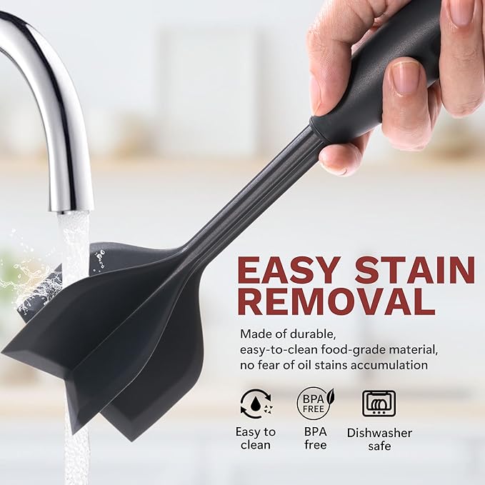 Li&Zhao Ground Beef Chopper Tool - Meat Chopper for Ground Beef Ground Meat Smasher Hamburger Smasher Tool Ground Beef Masher Meat Spatula Chopper Potato Mashers Heat Resistant Nylon for Mix and Chop