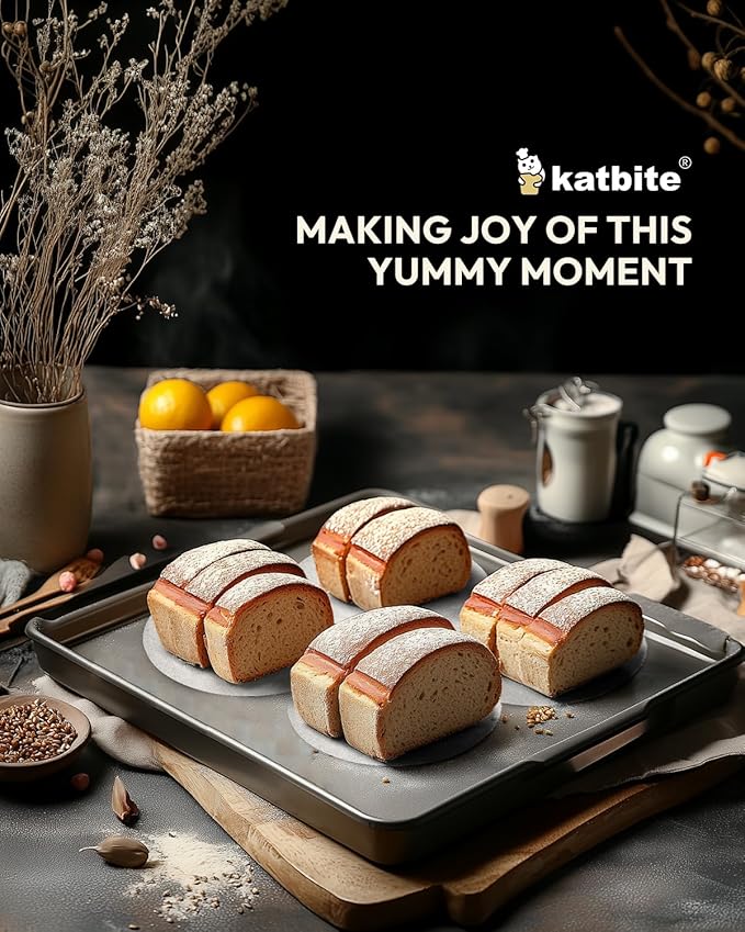 Katbite 7 Inch Round Parchment Paper, 200Pcs Parchment Rounds, Heavy Duty & Non-stick for Cake Baking, Air Fryer Liners, Patty Paper