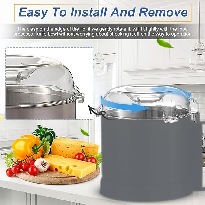 106458S Cutter Bowl Lid Compatible with robot coupe R2、R2B、R2 DICE、R2N、R101B Food Processor
