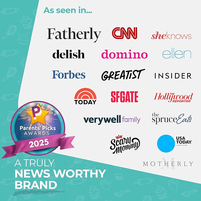 Tovla Jr. Junior Pancake Master Kit for Kids – Real Cooking Set with Reusable Silicone Pancake Molds, Batter & Decorating Bottles, Kid-Safe Spatula & Illustrated Recipe Booklet, Ages 6–12