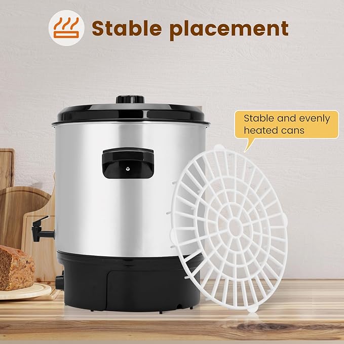24.5QT Electric Water Bath Canner, Electric Canner with Adjustable Temperature & Time, Water Bath Canning for Heating Cans And Slow Cookers