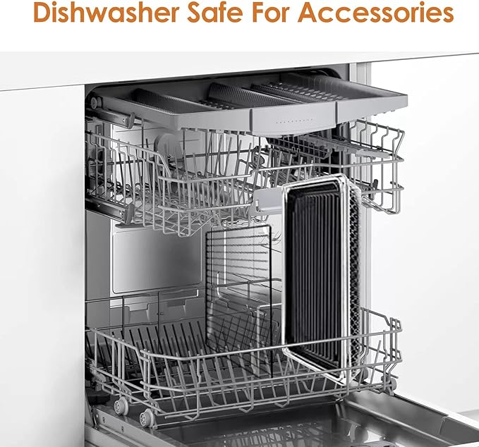 Nuwave Bravo XL Air Fryer Toaster Smart Oven, 12-in-1 Countertop Grill/Griddle Combo, 30-Qt XL Capacity, 50F-500F adjustable in precise 5F increments, Integrated Smart Thermometer, Linear T Technology