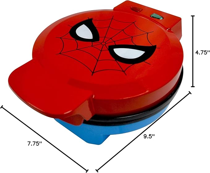 Uncanny Brands Marvel Spiderman Waffle Maker -Spidey's Mask on Your Waffles- Waffle Iron