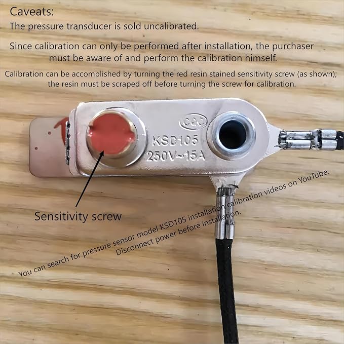 Generic Pressure Sensor or Pressure Switch KSD105 250V 15A for electric pressure cookers