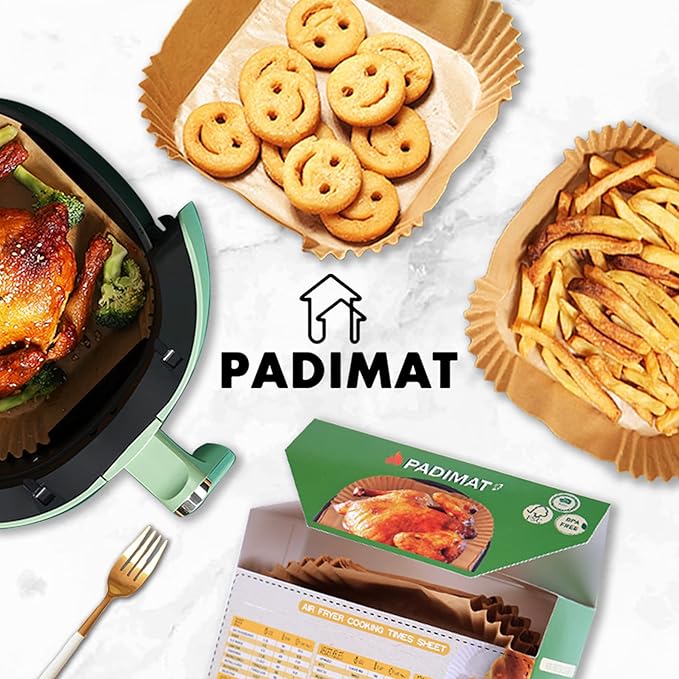 Disposable Paper Liners, 120 Pcs Square Airfryer Parchment Cooking Non-Stick Liner Accessories, Microwave Oven, Frying Pan, Oil-proof Air Fryers Filters Sheet for 2 3 4 4.5 Qt Baking Basket