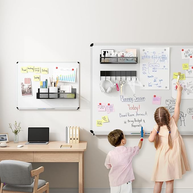 Magnetic Spice Rack for Refrigerator, 3 Pack Magnetic Shelf, Moveable Fridge Organizer with 8-Hook Rack, Seasoning Organizer for Kitchen