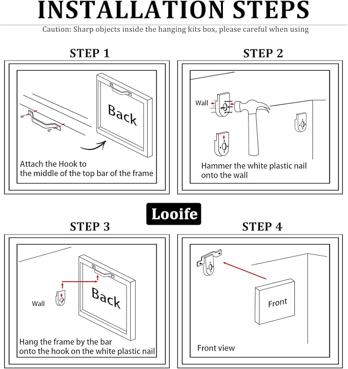 Looife Kitchen Wine Bottle Canvas Wall Art, 12x18 Inch Gallery Wrapped Whiskey Wine Glass Cup Picture Prints Wall Decor, Modern Art Deco for Dining Room and Bar Wall Decoration