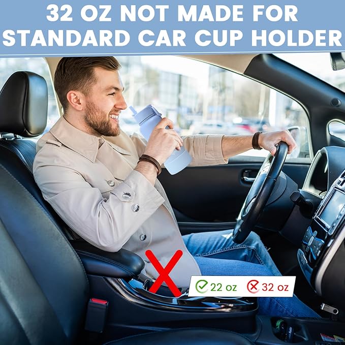 Lexlion 32 Oz Triple Walled Insulated Stainless Steel Fruit Infuser Bottle - Tea Infuser Water Bottle with 3 Lids, Silicone Sleeve, Leakproof, Metal Mug Gallon