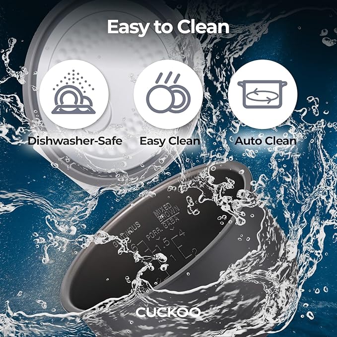 CUCKOO CR-0641F 6-Cup (Uncooked) / 12-Cup (Cooked) Micom Rice Cooker & Warmer with Nonstick Inner Pot, 11 Menu Modes, Fuzzy Logic Tech, Auto Clean (White)