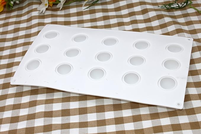 X-Haibei 3D Ice Ball Eyeball Chocolate Bath Bomb Round Soap Candy 1inch Maker Mold Silicone