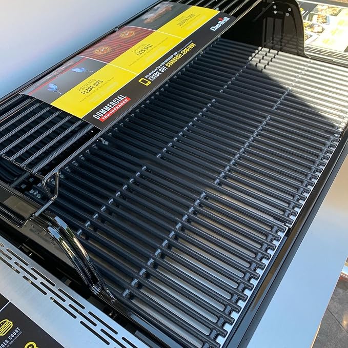 DELSbbq Grill Grates and Emitter Plates for Charbroil Commercial Infrared 4 Burner 463242715 463242716 463276016 466242715 466242716 466242815 466242816 463257520 463255020, G533-0009-W1 G533-2200-W1