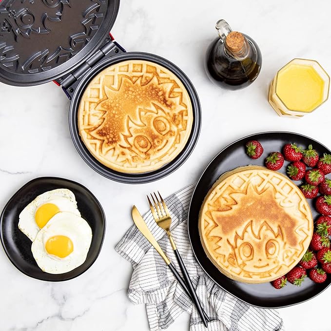 Uncanny Brands My Hero Academia Waffle Maker - Izuku Midoriya on Your Waffles - Waffle Iron